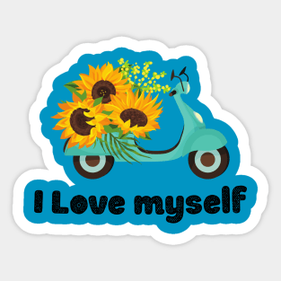 I Love Myself T-Shirt,Love myself gift,self love tshirt Sticker